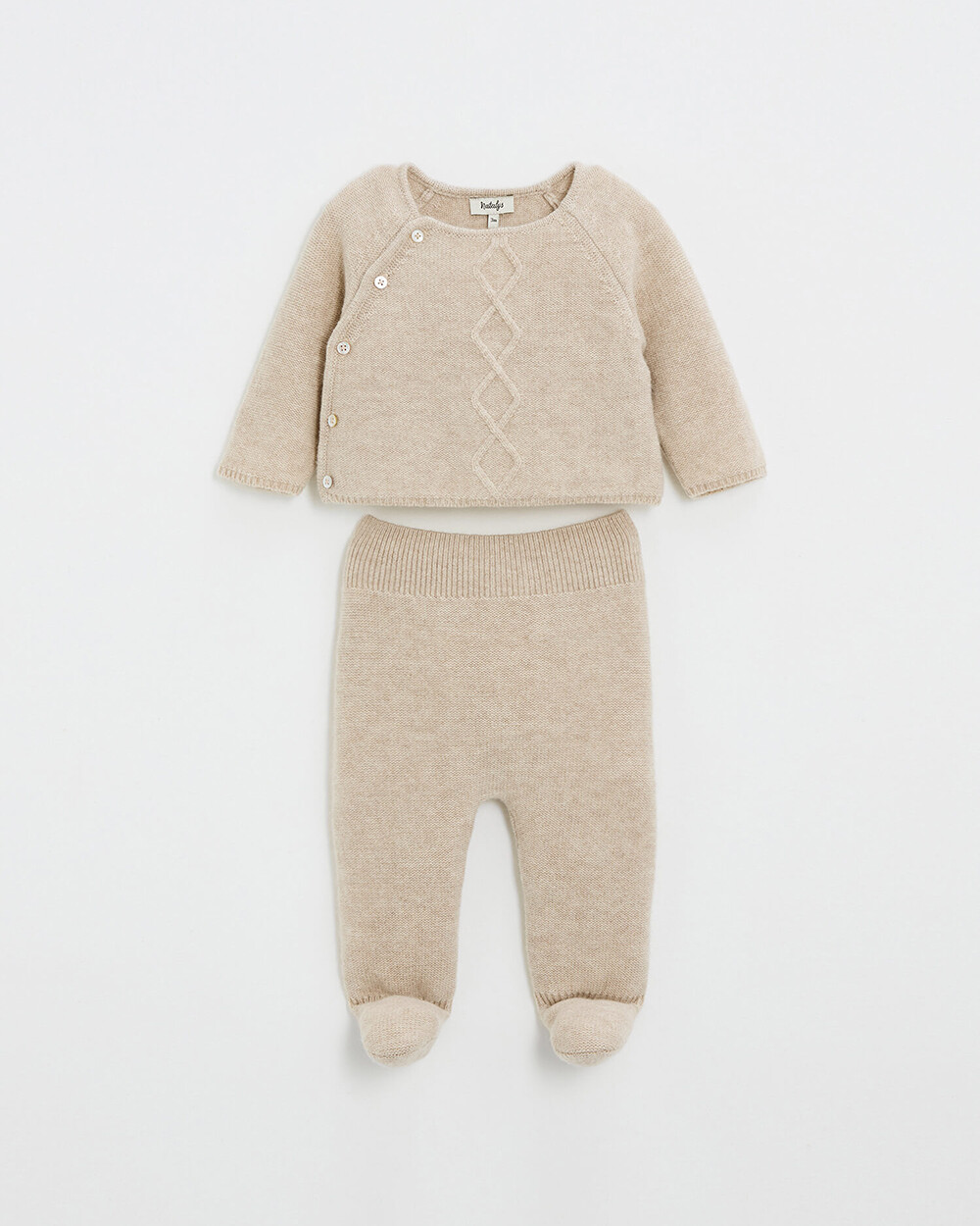Ensemble en laine mérinos Coloris Beige Natalys