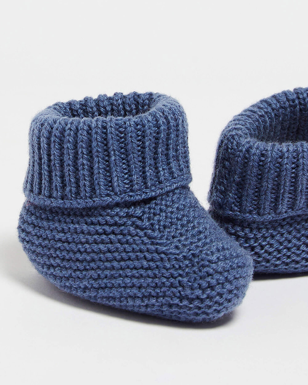 Chaussons en laine mérinos Coloris Bleu Natalys