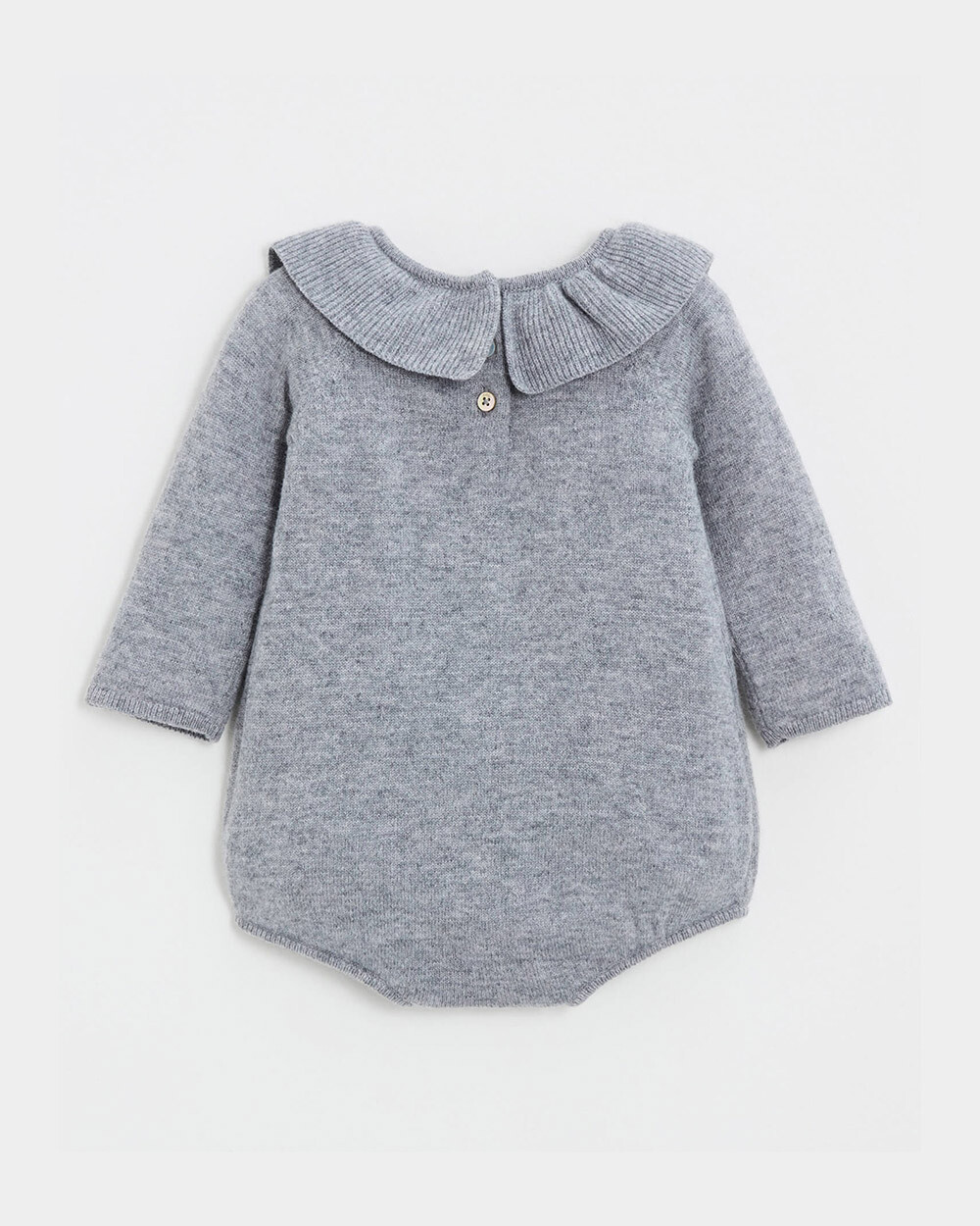 Barboteuse en laine mérinos Coloris Gris Natalys