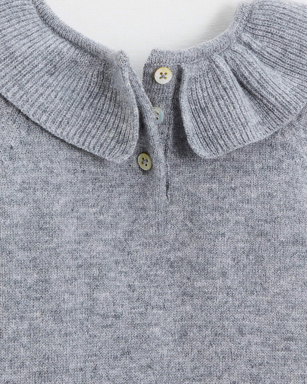 Barboteuse en laine mérinos Coloris Gris Natalys