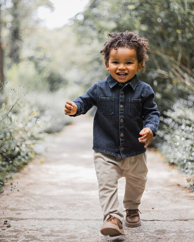 Chemise en denim Coloris gris anthracite Natalys