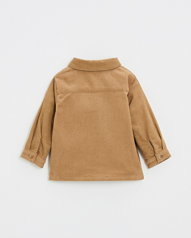 Chemise en velours côtelé Coloris caramel Natalys