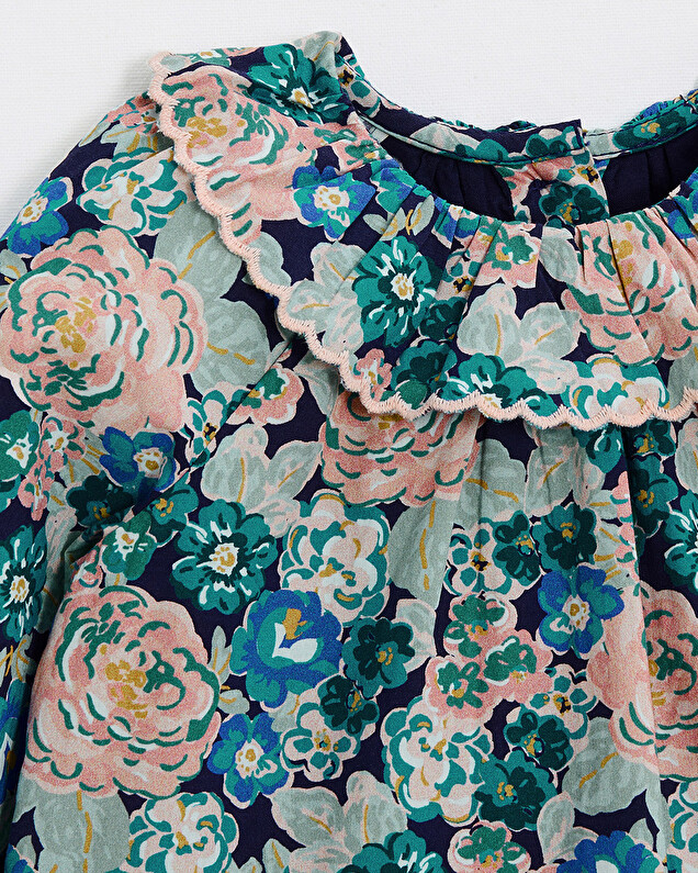 Blouse en popeline imprimé Imprimé grosses fleurs Natalys