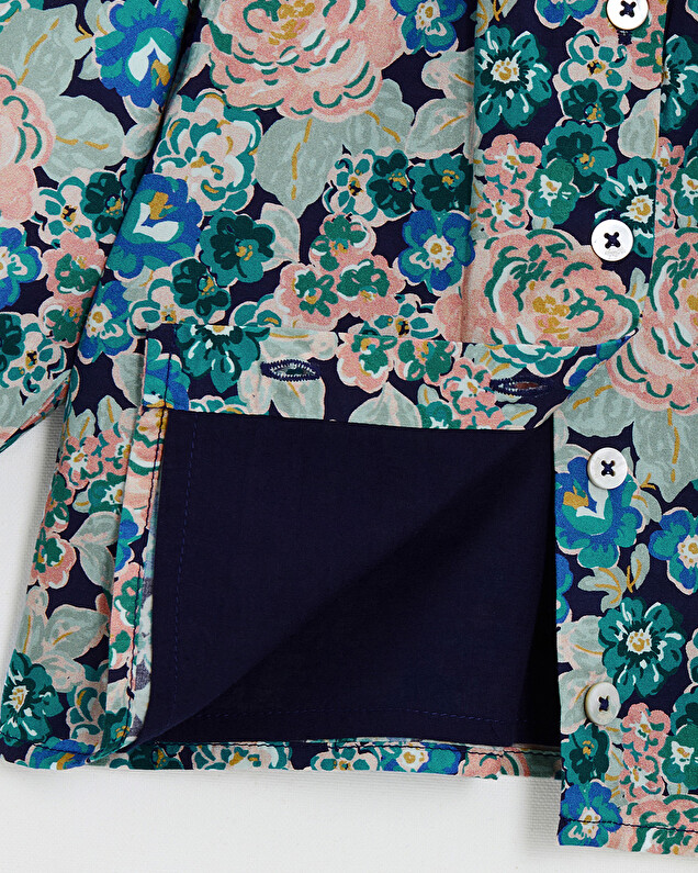 Blouse en popeline imprimé Imprimé grosses fleurs Natalys