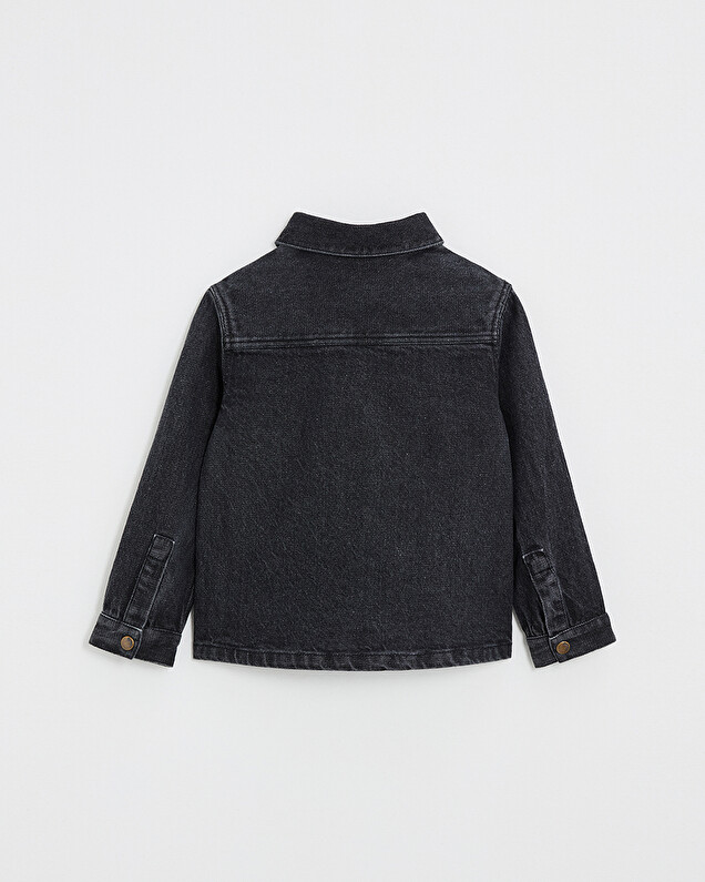 Chemise en denim Coloris gris anthracite Natalys
