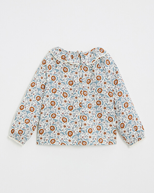 Blouse en imprimé Imprimé fleurs folk Natalys