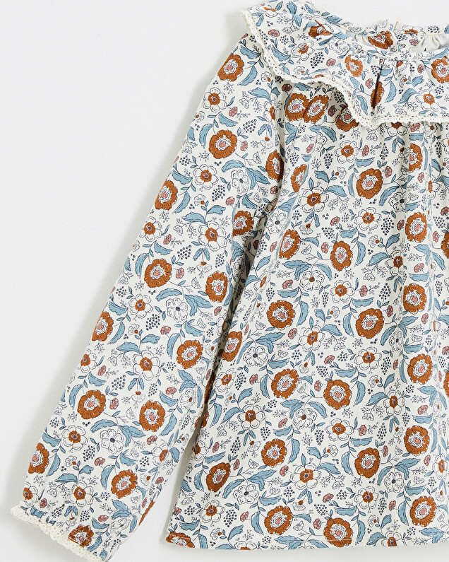 Blouse en imprimé Imprimé fleurs folk Natalys