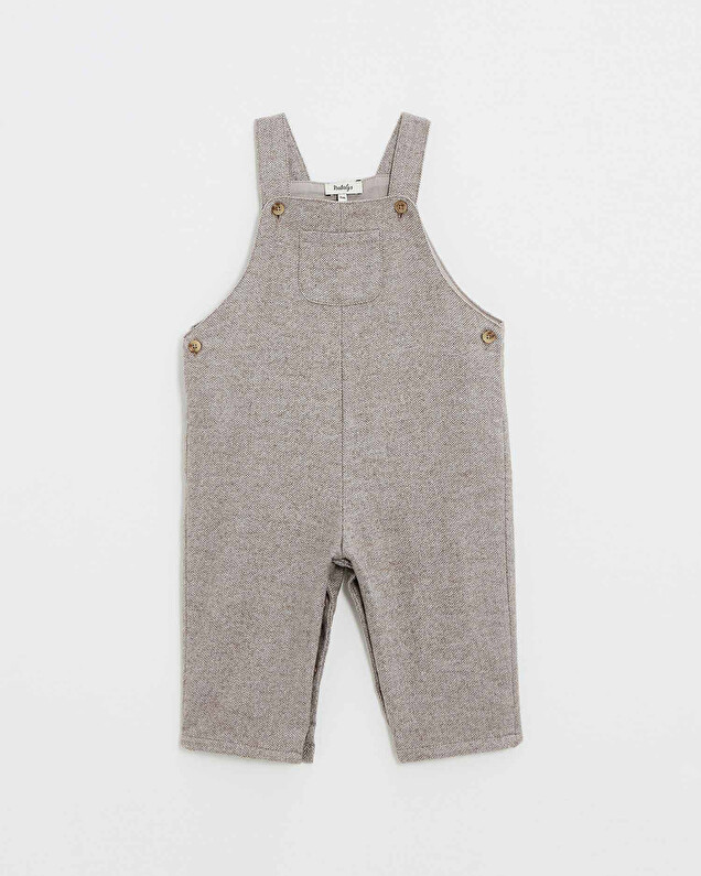 Salopette en flanelle Coloris beige Natalys