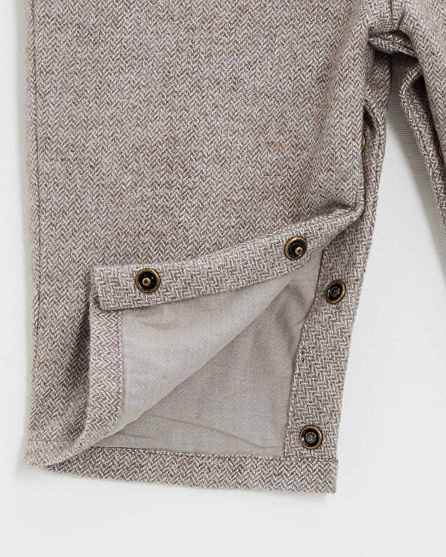 Salopette en flanelle Coloris beige Natalys