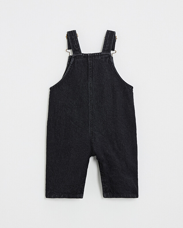 Salopette longue en denim Coloris gris anthracite Natalys
