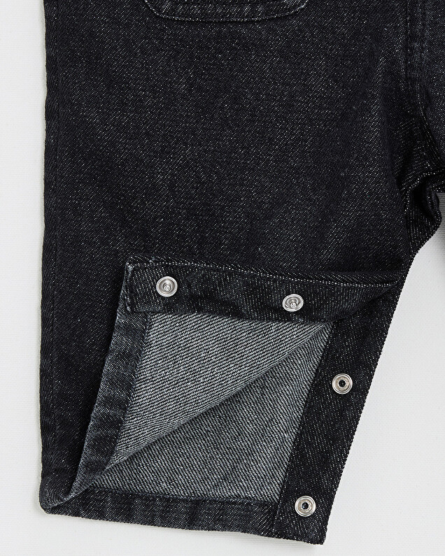 Salopette longue en denim Coloris gris anthracite Natalys