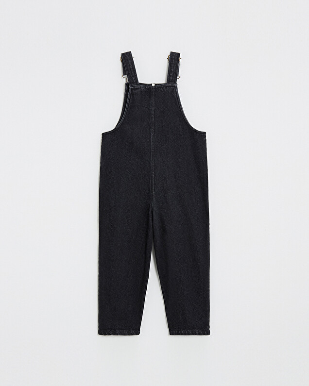 Salopette longue en denim Coloris gris anthracite Natalys