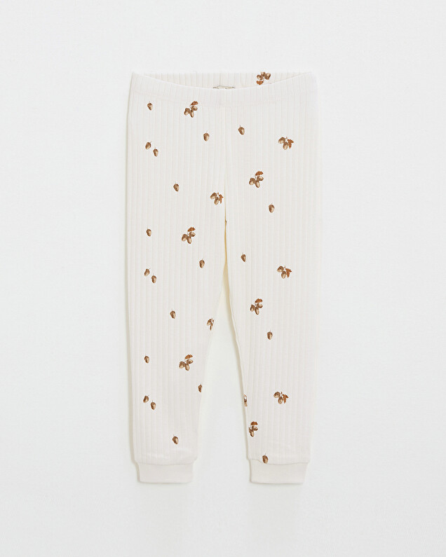 Pyjama en côtes enfant Imprimé automne Natalys