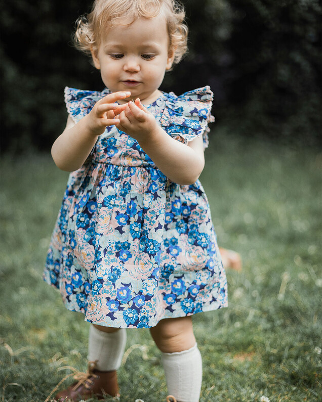 Robe sans manches en popeline Imprimé grosses fleurs Natalys