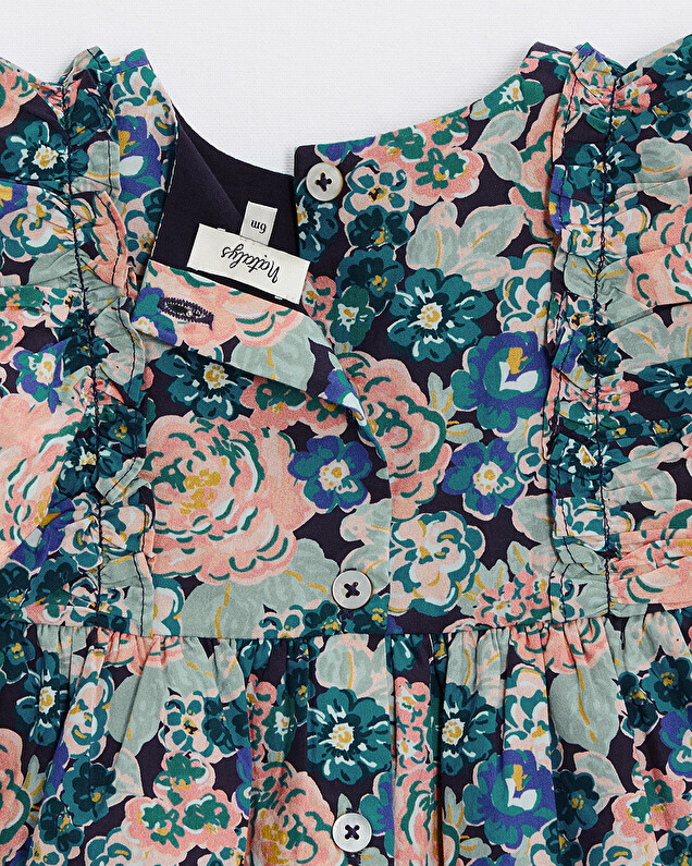 Robe sans manches en popeline Imprimé grosses fleurs Natalys