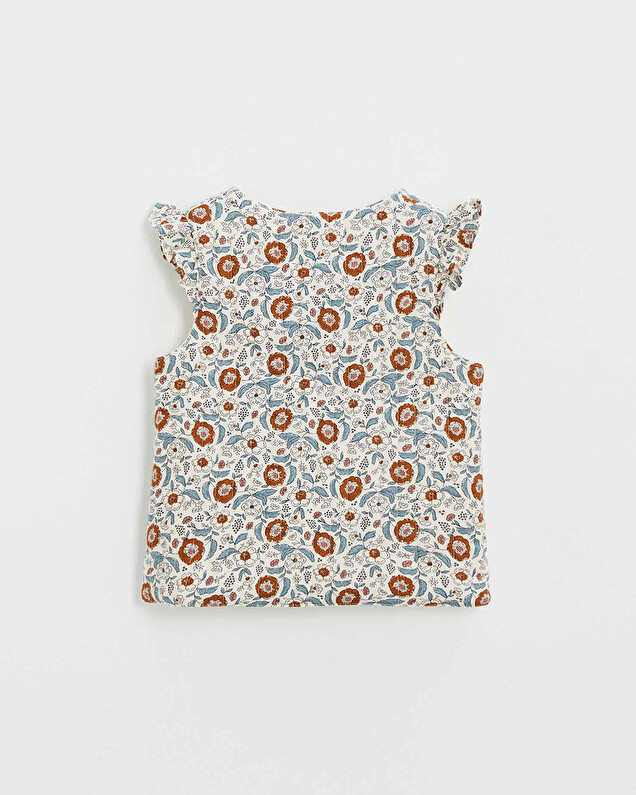 Gilet sans manche imprimé Imprimé fleurs folk Natalys