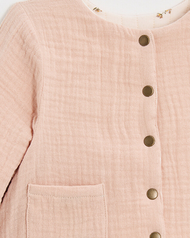 Veste réversible imprimé Imprimé semi-fleurs Natalys