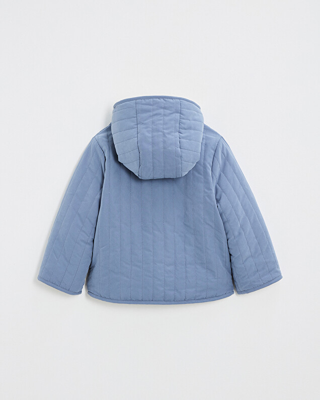 Manteau réversible déperlant Coloris bleu nocturne Natalys