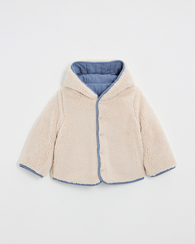 Manteau réversible déperlant Coloris bleu nocturne Natalys