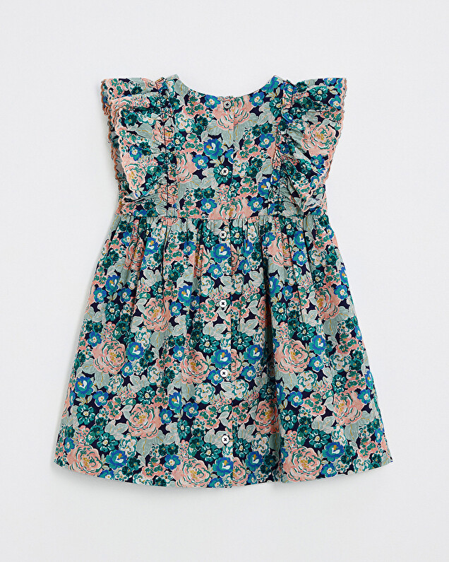 Robe sans manches en popeline Imprimé grosses fleurs Natalys