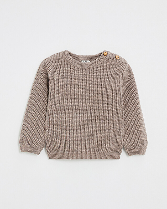 Pull en tricot fantaisie Coloris moka Natalys