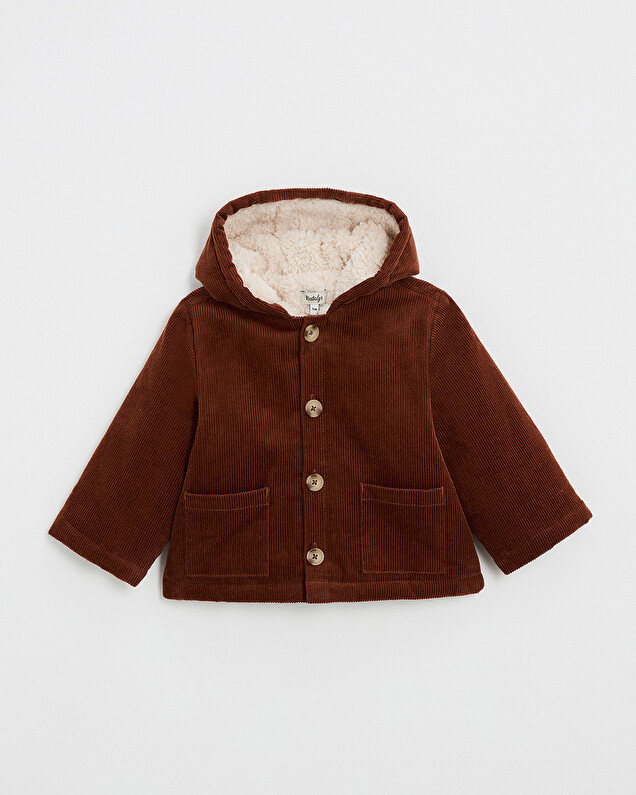 Manteau en velours côtelé Coloris brique Natalys