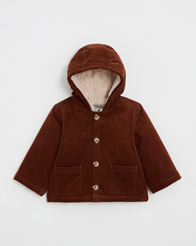 Manteau en velours côtelé Coloris brique Natalys