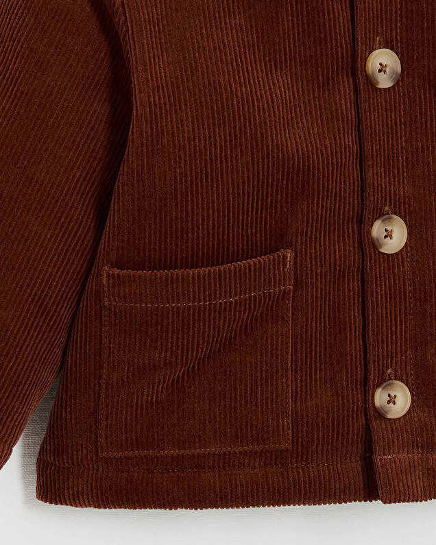Manteau en velours côtelé Coloris brique Natalys