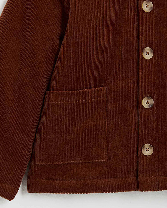Manteau en velours côtelé Coloris brique Natalys