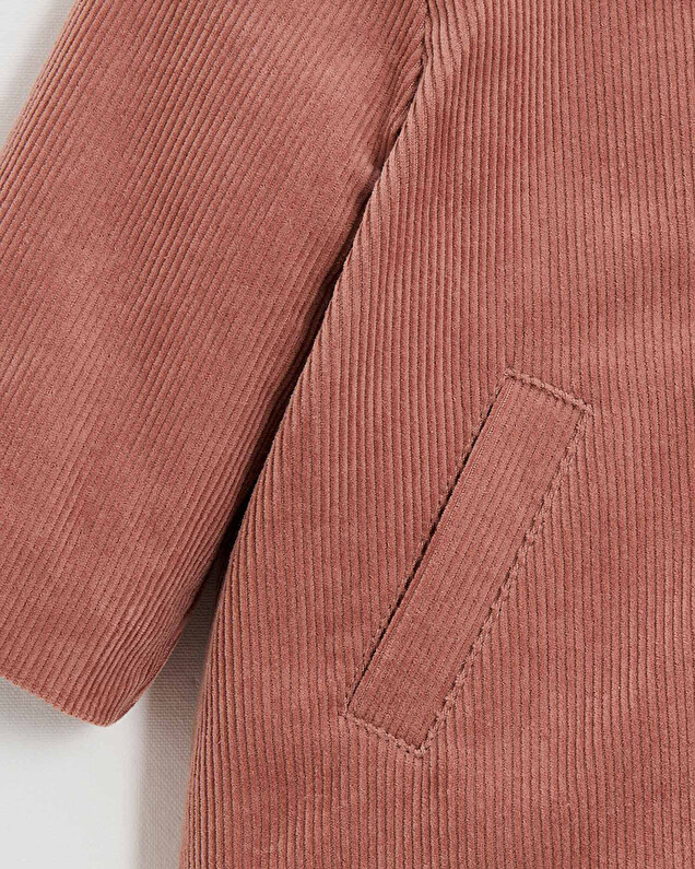Manteau en velours côtelé Colors rose bégonia Natalys
