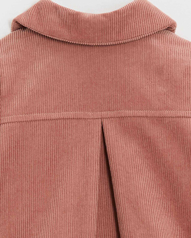 Manteau en velours côtelé Colors rose bégonia Natalys