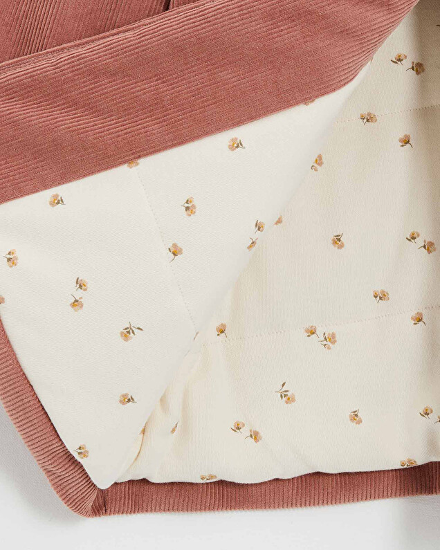 Manteau en velours côtelé Colors rose bégonia Natalys