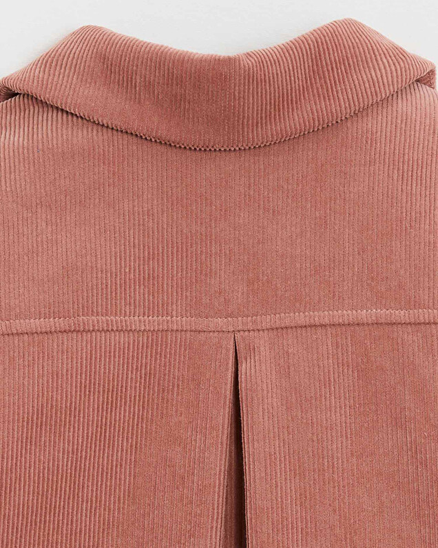 Manteau en velours côtelé Colors rose bégonia Natalys