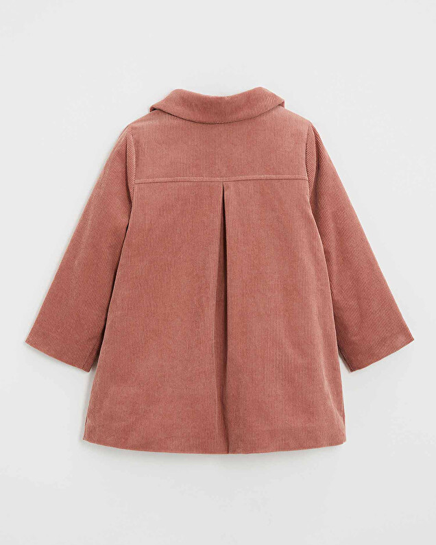 Manteau en velours côtelé Colors rose bégonia Natalys