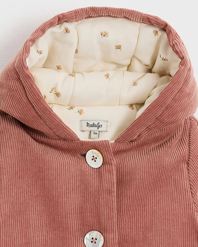 Pilote en velours Colors rose bégonia  Natalys