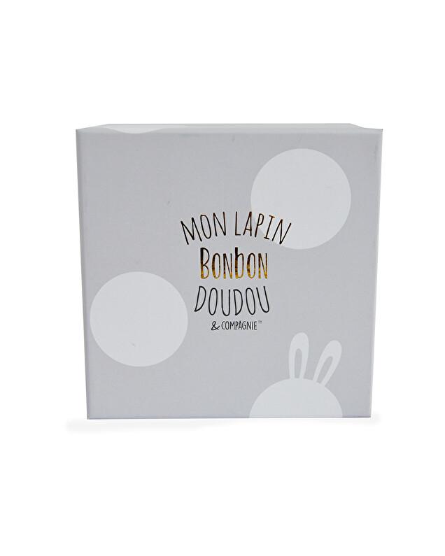 Doudou peluche lapin bonbon Coloris Taupe Doudou et Compagnie