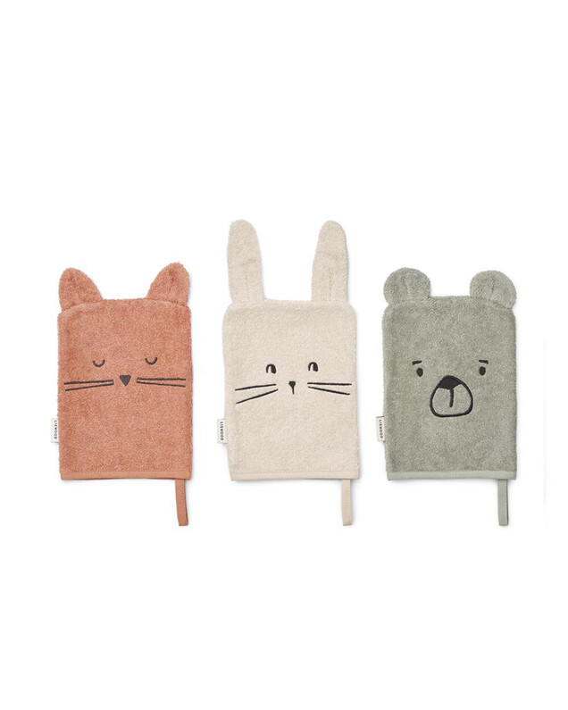 Lot de 3 gants de toilette Sylvester Classic  Liewood