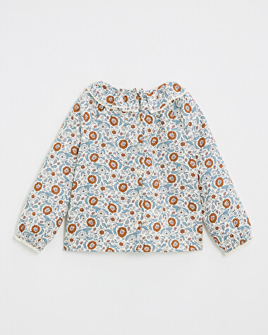 Blouse en imprim&eacute; Imprim&eacute; fleurs folk  Natalys