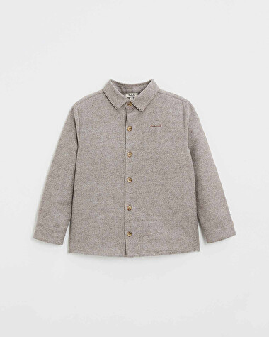 Chemise en flanelle Coloris beige  Natalys