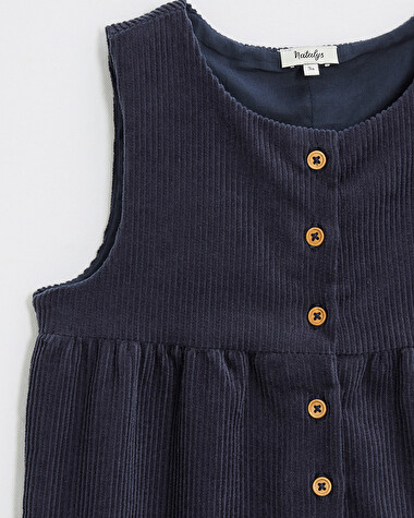 Combinaison en velours Coloris bleu nocturne  Natalys