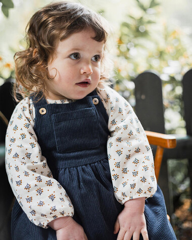 Blouse en velours Imprim&eacute; boutons d'or  Natalys