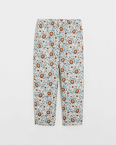 Pyjama deux pi&egrave;ces enfant Imprim&eacute; fleurs folk  Natalys