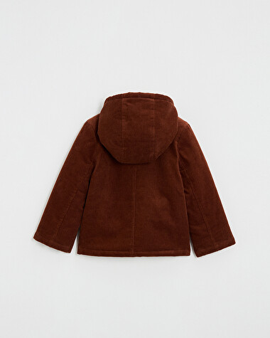 Manteau en velours c&ocirc;tel&eacute; Coloris brique  Natalys