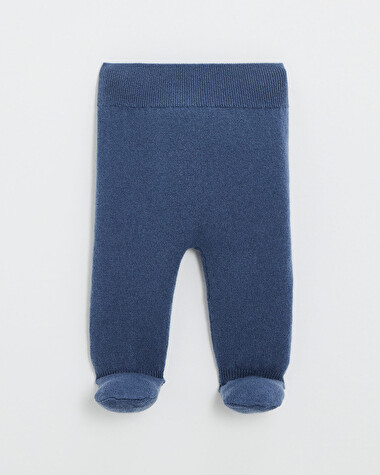 Ensemble brod&eacute; en laine m&eacute;rinos Coloris Bleu  Natalys