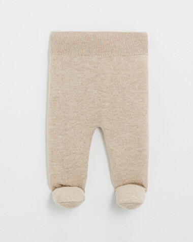 Ensemble brod&eacute; en laine m&eacute;rinos Coloris Beige  Natalys