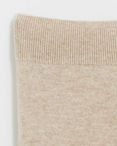 Ensemble brod&eacute; en laine m&eacute;rinos Coloris Beige  Natalys