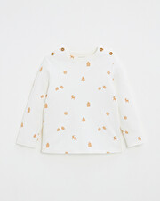 T-shirt manches longues imprimé Imprimé biscuits Natalys