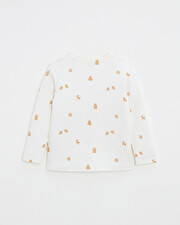 T-shirt manches longues imprimé Imprimé biscuits Natalys