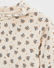 Sweat en molleton imprimé Imprimé boutons d'or Natalys