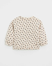 Sweat en molleton imprimé Imprimé boutons d'or Natalys